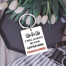 将图片加载到图库查看器,Funny Dad Keychain Gifts from Daughter First Time Dad Gifts for New Dad Daddy Fathers Day Gifts Husband Men from Kids Wife Baby Girl Birthday Wedding Present for Father Papa Christmas Valentines