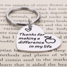 将图片加载到图库查看器,Gifts for Teacher 3PCS Heart Appreciation Keychain for Women Men Birthday Graduation Christmas Thank you Gift for Teacher Gift from Student Teacher End of Year Retirement Gift