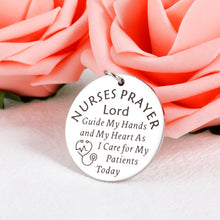 将图片加载到图库查看器,Nurses Keychain Gifts for Nursing School Students Graduation Gifts for Future Nurse To Be Gifts from Mom Grandma New Registered Nurse Daughter Grads Birthday Appreciation Gifts for Nurses Day Prayer