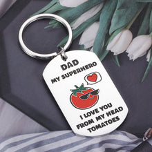 将图片加载到图库查看器,Funny Fathers Day Gifts Keychain for Dad Father In Law Humor Punny Birthday Gifts from Daughter Son Kids Wife I Love You Charm for Him Daddy Papa Foster Step Father of Bride Wedding Christmas Presents