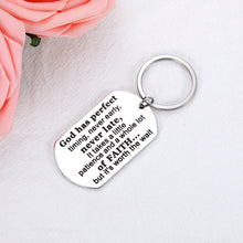 将图片加载到图库查看器,Inspirational Christian Keychain Gifts Religious Verse Prayer Charm Keychain for Women Men Girls Boys Birthday Christmas Gifts God has Perfect Timing Keyring