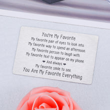 将图片加载到图库查看器,Valentines Day Card Gifts for Husband Boyfriend Anniversary Christmas Present for Men Women Wallet Insert Card Wedding Engagement Gifts for Him Her Birthday Couples Lovers Gifts from Girlfriend Wife