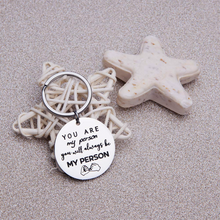 将图片加载到图库查看器,Eunigem Keychain You are My Person Bestie Gift Keychain, Sisters Gift Keychain, BFF Gift Couple Set Gift for Him Her Inspirational Friendship Gift for Women Men Teens Girls Boys