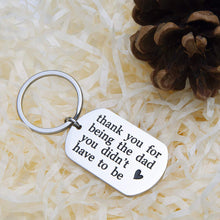 将图片加载到图库查看器,Father’s Day Gifts Step Dad Keychain Gifts for Stepfather Father in Law Birthday Wedding Gift for Step Dad Father of Bride Groom Personalized Key Chain Ring Charm for New Dad Adopted Father
