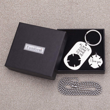 将图片加载到图库查看器,Firefighter Keychain Fireman Gifts for Men Dad Couples Personalized Maltese Cross Birthday Key Ring Charm Always Come Home to Me I Love You Gifts for Kids Women Husband Boyfriend from Wife Girlfriend