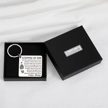 将图片加载到图库查看器,Step Dad Fathers Day Gift Stepdad Keychain Gifts from Kids Stepfather Father In Law Wedding Birthday Christmas Presents from Stepdaughter Wife Daughter to Bonus Dad Valentines Gift Ideas Thanksgiving