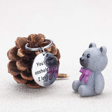 将图片加载到图库查看器,Couples Gifts Keychain for Boyfriend Girlfriend I Love You Personalized Valentine's Day Gift Christmas Anniversary Birthday Dog Tag Charm Pendant Keyring for Husband Wife Him Her