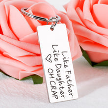 将图片加载到图库查看器,Witty Gifts for Men Dad from Daughter, Father's Day Birthday Gifts for Father Dad, Funny Keychain Daughter to Father Gifts, Gag Gifts for Father Daddy to Be New Dad, Like Father Like Daughter Keyring
