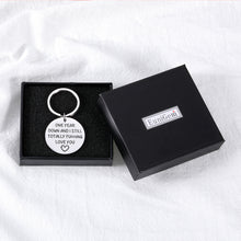 将图片加载到图库查看器,1 Year Anniversary Boyfriend Gifts for Girlfriend Couple I Love You Gifts Keychain for Him Her 1st Wedding Anniversary Keyring Keepsake Valentines Gifts for Women Men Husband Birthday Gifts from Wife
