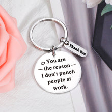 将图片加载到图库查看器,Funny Keychain Gift for Coworker Birthday Leaving Going Away Present for Men Women Thank You Gifts for Him Her Office Employee Appreciation Charm for Leader Admin Boss Day Goodbye Christmas