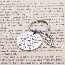 将图片加载到图库查看器,Sister Gifts Keychain from Sister Brithday Gift for Sisters Best Friend Keychain Friendship Pendants for Women Girls A Sister is God's Way of Making Sure We Never Walk Alone Wedding Jewelry for Her