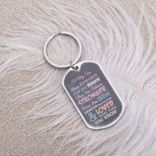 将图片加载到图库查看器,Inspirational Keychain Gifts for Son Daughter Birthday Graduation Present for Women Men Him Her Always Remember You are Braver Than You Believe Personalized Charms Pendant for Kids Boys Girls