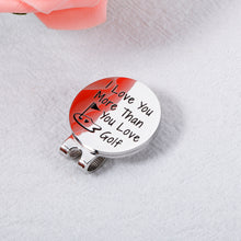 将图片加载到图库查看器,Stocking Stuffers for Men Husband Golf Ball Marker Christmas Gifts for Golf Lovers Golf Gifts Anniversary Valentines Gifts for Him Boyfriend I Love You Gifts for Men Women Couple Father Golf Hat Clip