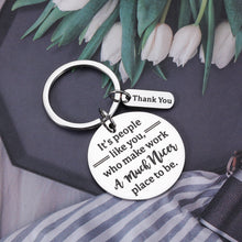将图片加载到图库查看器,Coworker Gifts for Office Women Men Leaving Going Away Gifts for Work Bestie Thank You Keychain Appreciation Gifts for Her Him Colleague Christmas Birthday Retirement Promotion Gifts for Leader Mentor