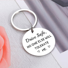 将图片加载到图库查看器,Drive Safe Keychain for Boyfriend Birthday Gifts from Girlfriend Valentines Gifts for Men Women Husband Anniversary Christmas Present for Him Her Couple Gifts from Wife Son New Driver Love You Gifts