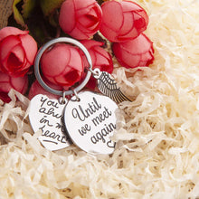 将图片加载到图库查看器,Memorial Gift for Mom Dad Memorial Keychain Remembrance Keepsake Sympathy Gift for Friend Loss of Loved One Angel Wing Key Chain Bereavement Gift for Daughter Son Sister Miscarriage Pregnancy Loss