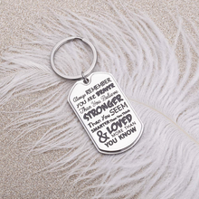 将图片加载到图库查看器,Inspirational Graduation Keychain Gifts for Women Men Him Her Always Remember You are Braver Than You Believe Personalized Birthday Charms Pendant for Kids Teens Students Boys Girls