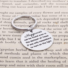 将图片加载到图库查看器,Inspirational Keychain Gifts for Women Men, Motivational Gift for Teen Girls Best Friend,Encouragement Gift for Kids, Birthday Graduation Key Ring Jewerly for Harry Potter Fans Happiness can be Found