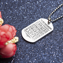将图片加载到图库查看器,To My Son Daughter Gifts From Mom Dad Inspirational Necklace Christmas