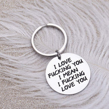 将图片加载到图库查看器,Couples Gifts Keychain for Boyfriend Girlfriend I Love You Personalized Valentine's Day Gift Christmas Anniversary Birthday Dog Tag Charm Pendant Keyring for Husband Wife Him Her