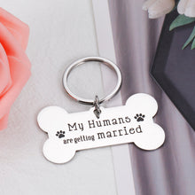 将图片加载到图库查看器,My Humans are Getting Married Dog Tags for Bride and Groom to be Wedding Gifts for Newlyweds Personalized Tag for Pets Dog Lover Engagement Proposal Ceremony Gifts for Couples Bridal Shower Dog Owner