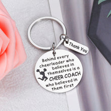 将图片加载到图库查看器,Cheer Coach Gifts for Women, Cheer Coach Keychain, Cheerleader Appreciation Gifts for Coach Birthday Graduation Senior Night End of Season Thank You Gifts for Cheer Coach Christmas Retirement Present