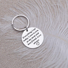 将图片加载到图库查看器,Mom Birthday Gifts for Mother of Bride Wedding Day Keychain from Daughter Appreciation Christmas Gift for Parents from Kids Everything I am Today, I Owe to You, As My Mom and Best Friend, Love Always
