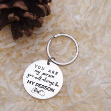 将图片加载到图库查看器,Eunigem Keychain You are My Person Bestie Gift Keychain, Sisters Gift Keychain, BFF Gift Couple Set Gift for Him Her Inspirational Friendship Gift for Women Men Teens Girls Boys
