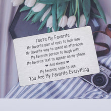 将图片加载到图库查看器,Valentines Day Card Gifts for Husband Boyfriend Anniversary Christmas Present for Men Women Wallet Insert Card Wedding Engagement Gifts for Him Her Birthday Couples Lovers Gifts from Girlfriend Wife