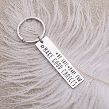 将图片加载到图库查看器,New Driver Keychain for Boyfriend College Student Gifts High School Graduation Keychain for Daughter Son Teenage Girls Boys Birthday Gift Be Safe Have Fun Make Good Choices Going Away for Her Him