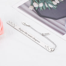 将图片加载到图库查看器,Enjoy The Next Chapter Bookmark for Book Lover Class of 2022 Graduation Gifts for Him Her High School Student Coming-of-Age Birthday Gifts for Son Daughter Coworker Promotion Going Away Presents