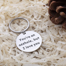 将图片加载到图库查看器,Couples Gifts Keychain for Boyfriend Girlfriend I Love You Personalized Valentine's Day Gift Christmas Anniversary Birthday Dog Tag Charm Pendant Keyring for Husband Wife Him Her