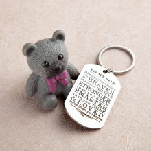 将图片加载到图库查看器,Inspirational Keychain Gifts to My Son Daughter Always Remember You are Braver Than You Believe Key Ring Charm Family Gifts from Dad Mom Graduation Birthday Christmas