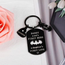 将图片加载到图库查看器,Dad Father Birthday Gifts from Son Daughter Kids New Daddy to Be Keychain Gifts for Men Him Father’s Day First Time Dad Papa Figure Presents for Husband Stepdad Father of Bride Wedding Day Christmas