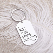 将图片加载到图库查看器,Couples Keychain,Boyfriend Grilfriend Gift for Husband Wife, Best Friend Birthday Gift, Long Distance Relationship Gift I Miss Your Stupid Face, Valentines Anniversary Present for Her Him