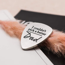 将图片加载到图库查看器,Father’s Day Gifts Personalized Guitar Pick for Dad Father Stepfather Stepdaddy Daddy I Couldn't Pick a Better Dad Guitar Pick Gift from Wife Daughter Son Kids Child Birthday Gift for Men Present