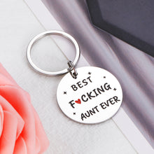 将图片加载到图库查看器,Funny Gifts for Aunts Birthday from Niece Nephew Unique Keychain for Women Auntie Aunt To Be Sister-in-law Jewelry from Sisters Daughter-in-law Christmas Mothers Day Best Aunt Ever Charm for Her