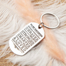 将图片加载到图库查看器,Inspirational Keychain Gifts to My Son Daughter Always Remember You are Braver Than You Believe Key Ring Charm Family Gifts from Dad Mom Graduation Birthday Christmas