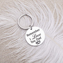 将图片加载到图库查看器,Fathers Day Gift for Dad Keychain from Daughter Remember I Love You Dad Brithday Gift for Daddy from Son Kids for Wedding Christmas Valentines Day Key Ring for Him Men