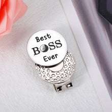 将图片加载到图库查看器,Boss Day Gifts for Men, Boss Lady Gifts for Women, Best Boss Ever Gifts Golf Ball Marker for Men Magnetic Hat Clip, Appreciation Thank You Gifts for Leader Mentor Christmas Retirement Farewell Gifts