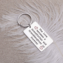 将图片加载到图库查看器,Gifts for Grandpa Birthday Keychain for Grandfather from Granddaughter for Fathers Day The Love Between A Grandfather and Granddaughter is Forever Christmas Family Gift for Grandad Grandparent Men Him