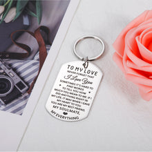 将图片加载到图库查看器,Christmas Gifts for Men Women Stocking Stuffers for Her Him Boyfriend Husband Birthday Gifts for Anniversary Valentines To My Love Soulmate Keychain Gifts from Girlfriend Wife Wedding Engagement Charm