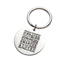 将图片加载到图库查看器,Eunigem Graduation Keychain 2020 Family Friend Gifts for Kids Teenagers Son Daughter Inspirational Birthday Always Remember You are Braver Than You Believe