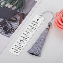 将图片加载到图库查看器,Inspirational Christian Religious Gifts Bible Verse Bookmark for Women Christmas Stocking Stuffers for Her Catholic Sister Friends Teen Girl Birthday Gifts for Bookworms Goddaughter Book Lover Readers
