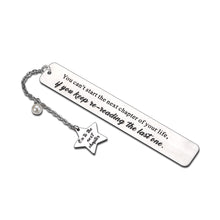 将图片加载到图库查看器,Bookmarks with Chain Inspirational Birthday Happy Retirement Graduation Gifts for Men Women Boss Coworker College Boy Girl Anniversary Wedding Christmas Gifts for Bookworm Husband Boyfriend Book Lover