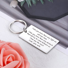 将图片加载到图库查看器,Men Birthday Gift Ideas Christmas Valentines Day Anniversary Keychain Gifts for Him Fiance Husband