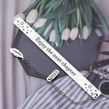 将图片加载到图库查看器,Enjoy The Next Chapter Bookmark for Book Lover Class of 2023 Graduation Gifts for Her Him College High School Student Birthday Christmas Presents for Daughter Women Coworker Farewell Retirement Gifts
