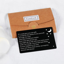 将图片加载到图库查看器,Husband Boyfriend Wallet Insert Card Gifts for Him Her Anniversary Birthday Wedding Card Gifts from Wife Girlfriend Hubby Valentines Day Engagement I Love You Gifts for Men Fiance Christmas Presents