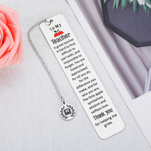 将图片加载到图库查看器,Teacher Gifts Bookmark for Women Men Book Lovers Teacher Appreciation Gifts for Best Teacher Thank You Gifts Teacher Graduation Birthday Christmas Valentines Gifts Bulk for Teachers Day from Students