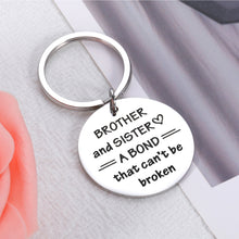 将图片加载到图库查看器,Sister And Brother Keychain, Brother Birthday Gifts Idea, Inspirational Christmas Gifts for Sister from Brother Graduation Gifts to Big Brother from Little Sister to Little Brother Sister in Law Gift